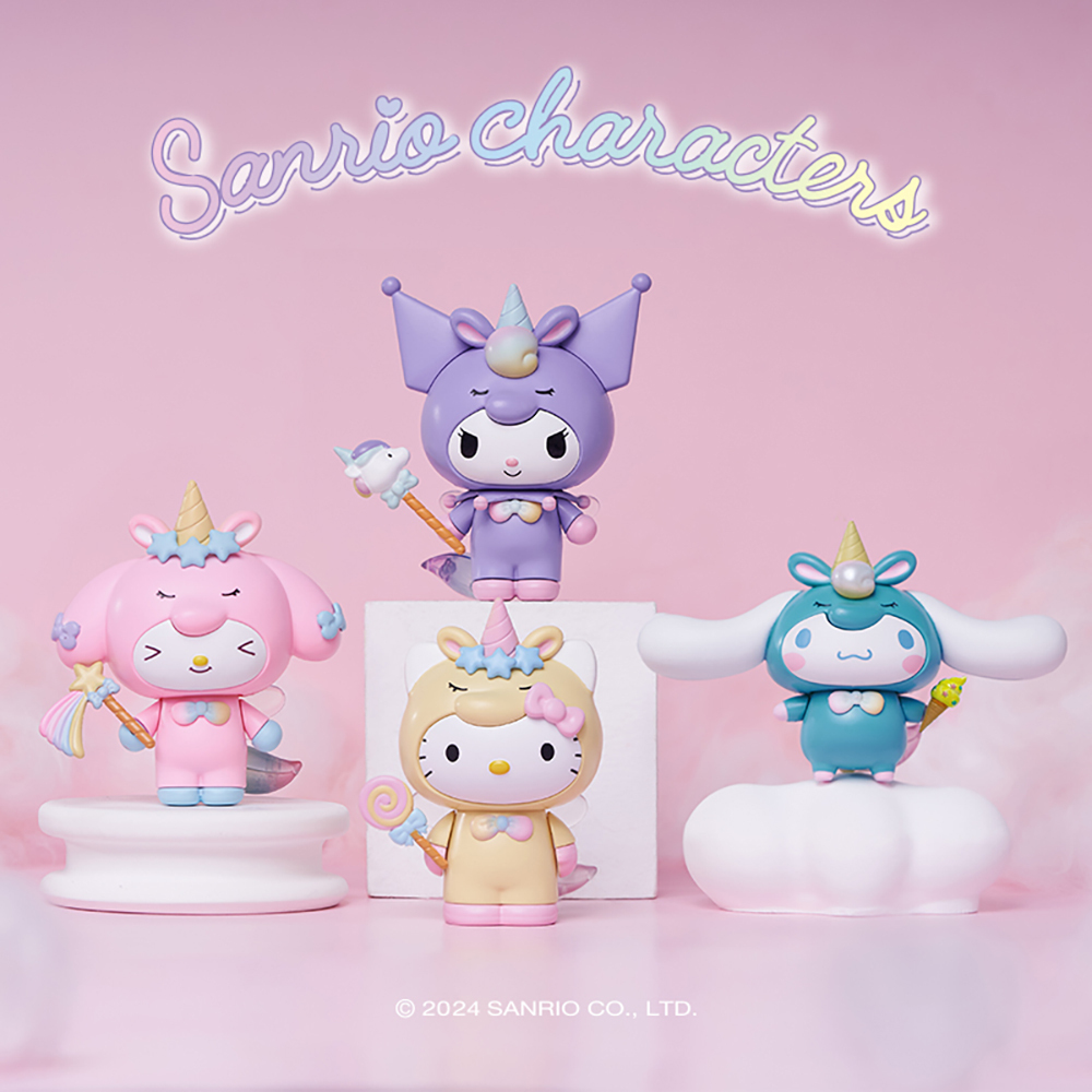 Sanrio 組裝公仔獨角獸系列-Hello Kitty/大耳狗/美樂蒂/酷洛米
