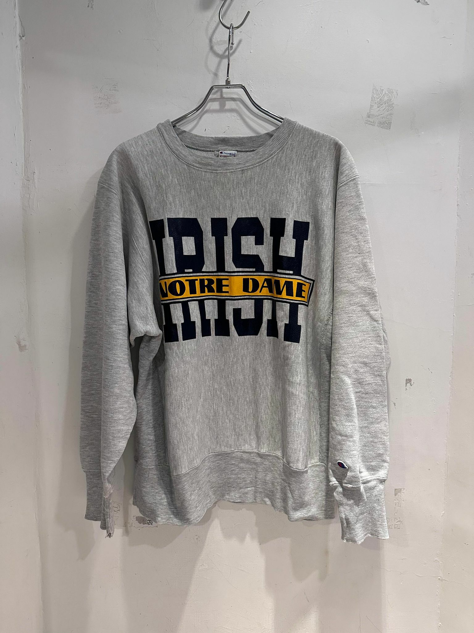 90's Champion REVERSE WEAVE "NOTRE DAME” Made in USA