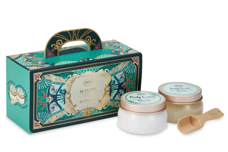 [限定] SABON Suitcase Gift White Tea