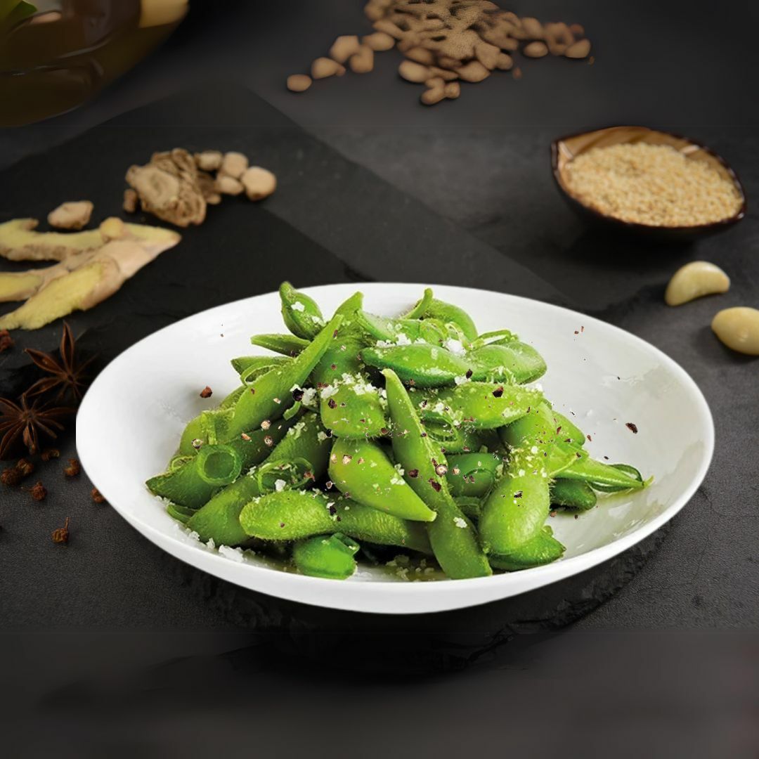 蒜味黑胡椒毛豆