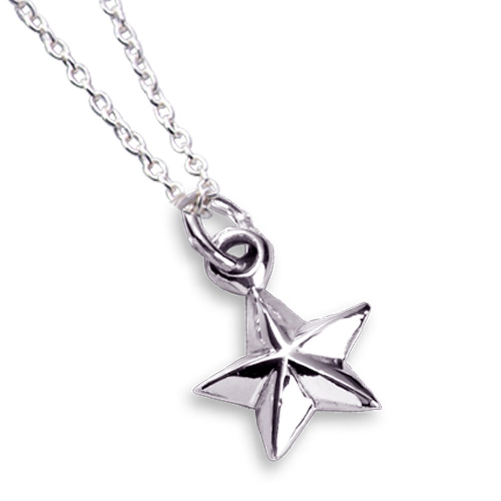 幸運項鍊 - 智慧之星純銀項鍊