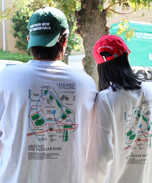 日本🇯🇵連線 and me x ANME 地圖插畫薄長袖 腳踏車 Oversize(任買兩件711免運)/預購