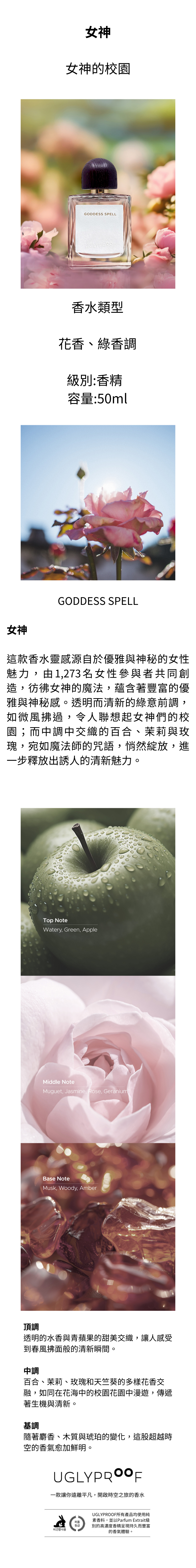 女神香水瓶,展現優雅與魅力,瓶身設計精美,散發著花香與果香的氣息,容量為50ml,適合各種場合使用。