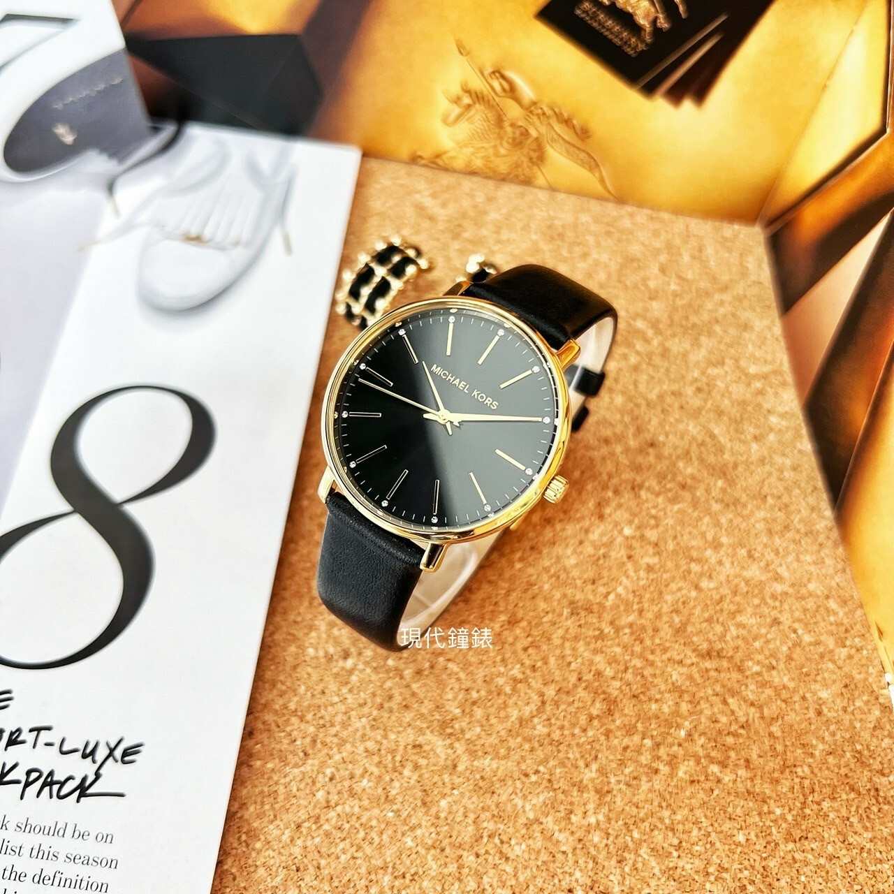 【MICHAEL KORS】簡約風采真皮腕錶MK2747 38m 現代鐘錶