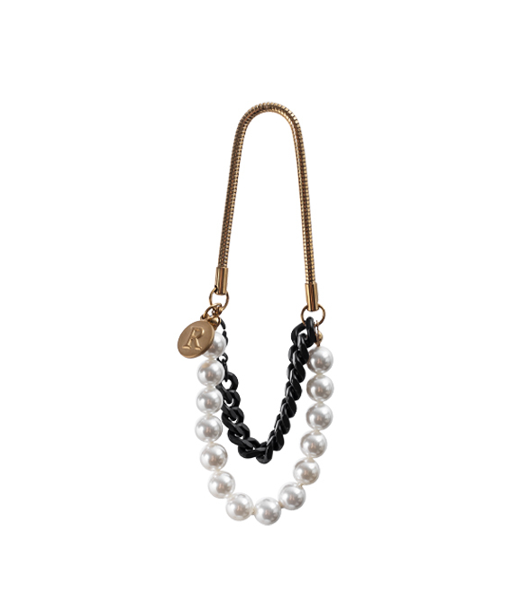 RECOVERY 珍珠蛇鍊手鍊 (亮金)