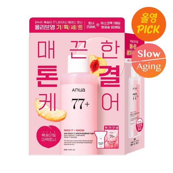Anua Peach 77 Niacin Essence Toner 250ml (+Mask 1pc)