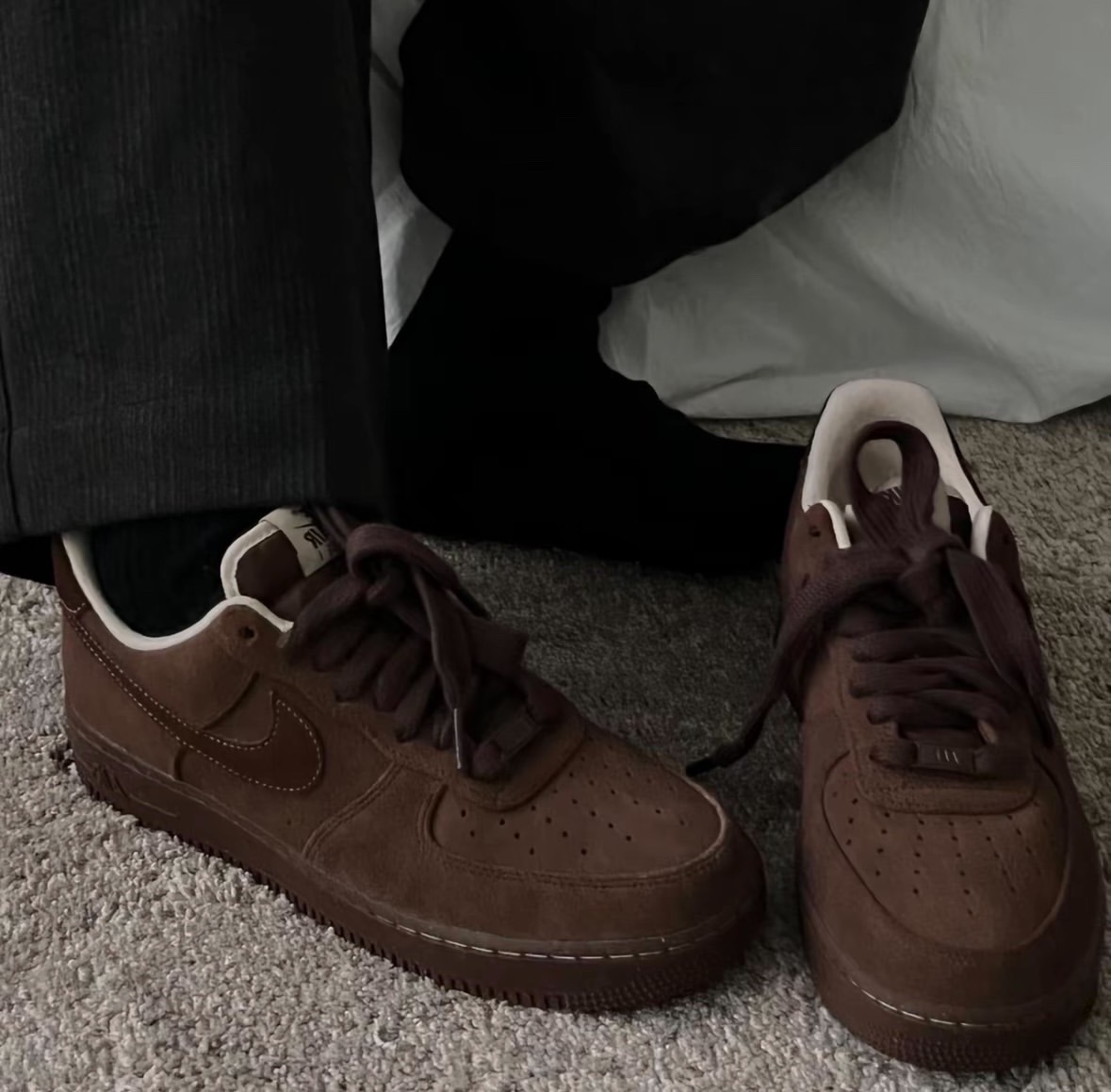 Nike Air Force 1 AF1 "CACAO WOW" 摩卡棕 摩卡可可 棕色 外縫線 咖啡色 麂皮 女款 FQ8901-259/預購