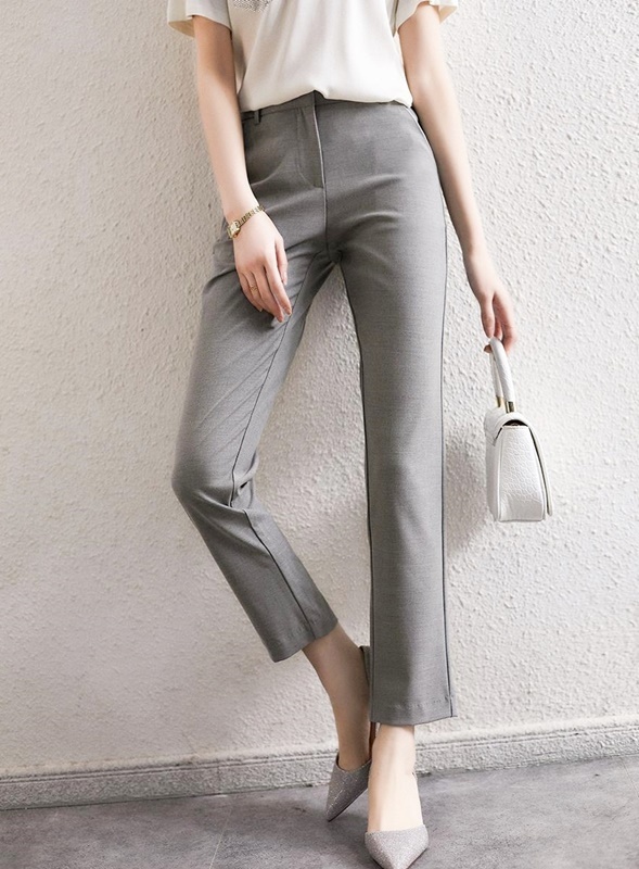 【零碼出清不退換】直筒剪裁九分西裝褲