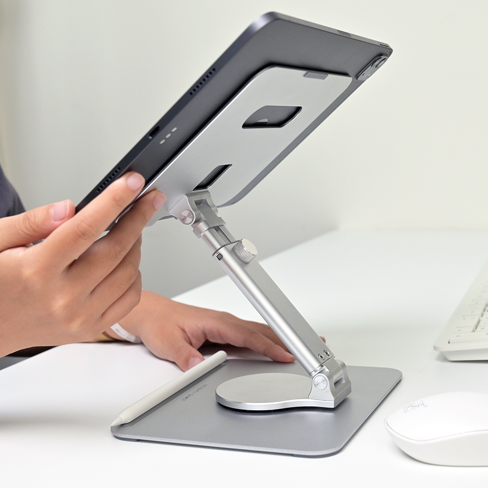 Helios【360°͒旋轉升降多功能支架】高度升降/左右旋轉，iPad必備支架