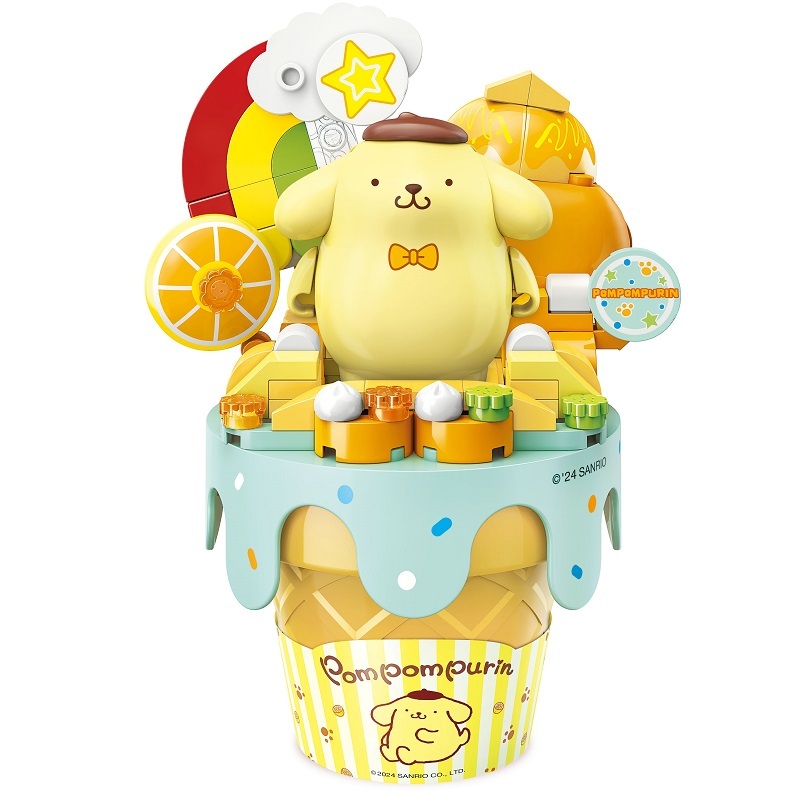 《 Qman 啟蒙積木 》 Keepplay積木 三麗鷗 甜筒系列 布丁狗