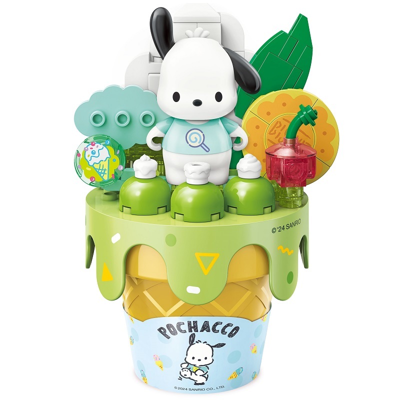 《 Qman 啟蒙積木 》 Keepplay積木 三麗鷗 甜筒系列 帕恰狗