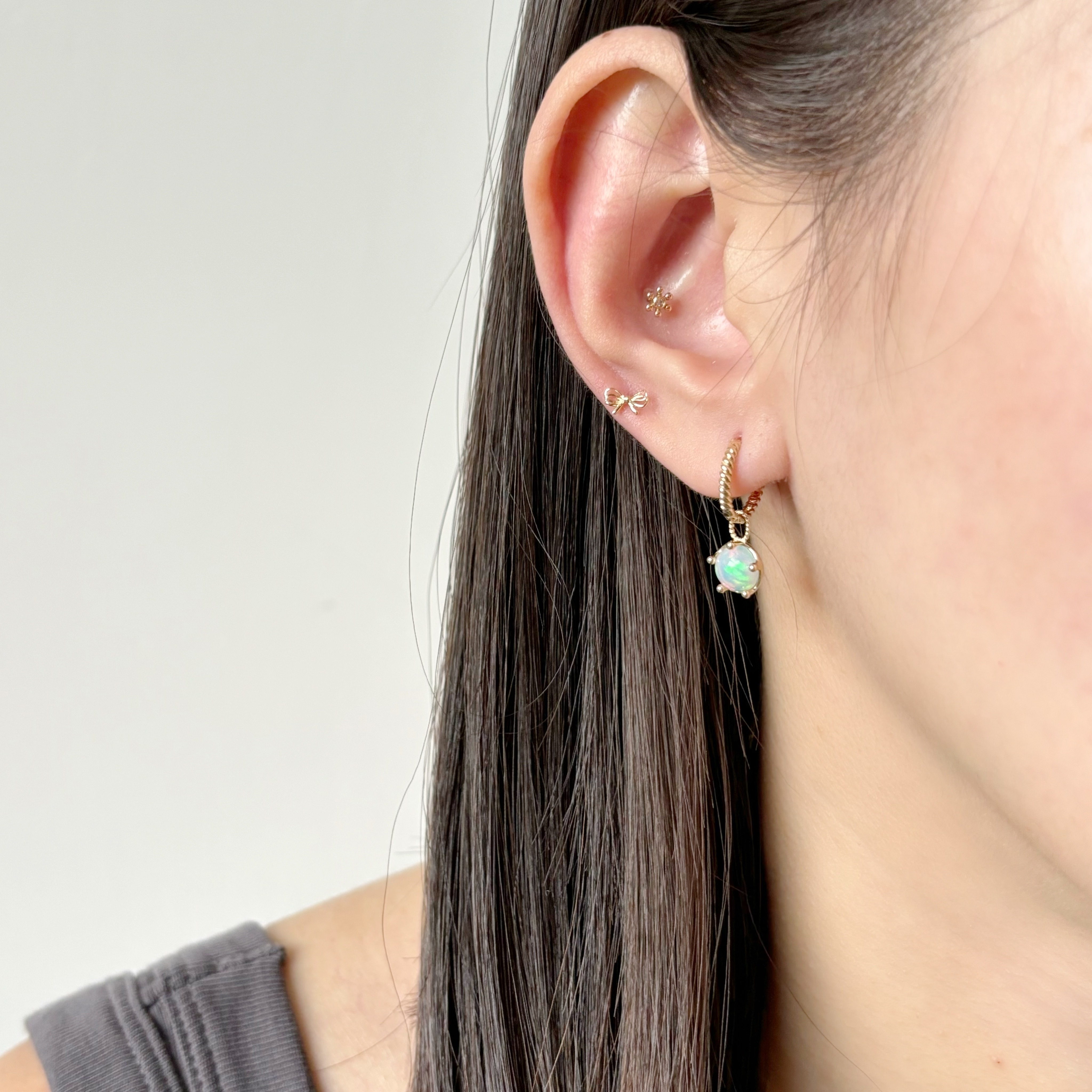 14K 大皇冠歐泊石耳墜