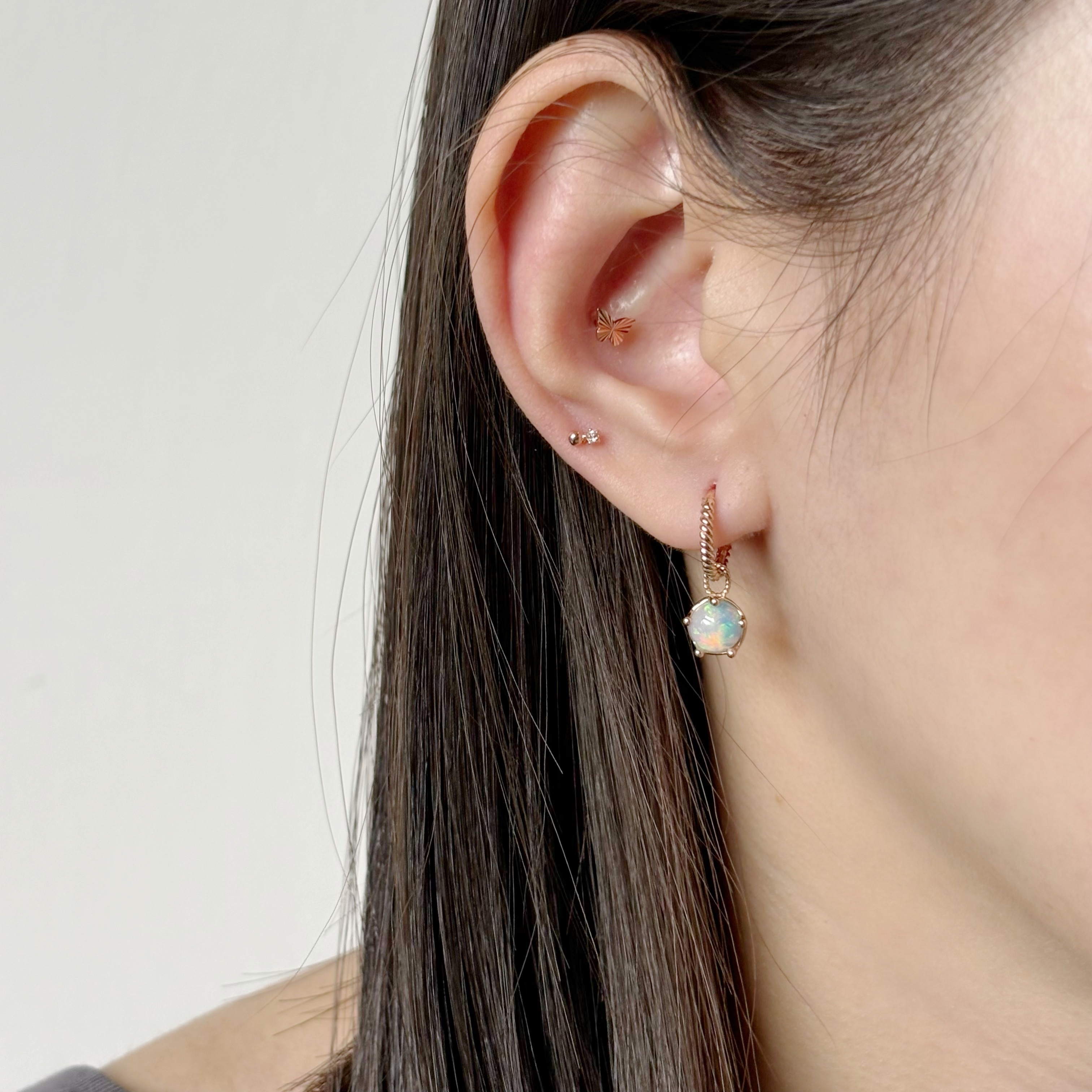 14K 大皇冠歐泊石耳墜