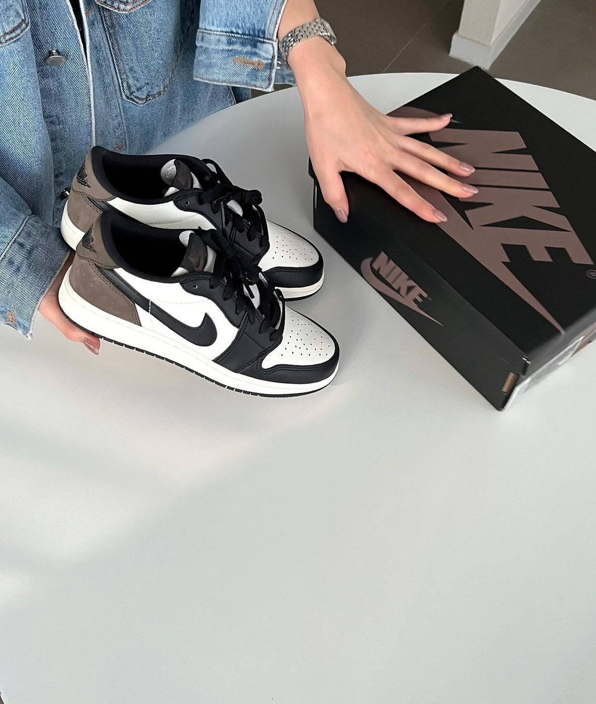 Nike Air Jordan 1 OG Mocha 摩卡 咖啡色 黑頭 皮革 大童款 CZ0858-102 /預購