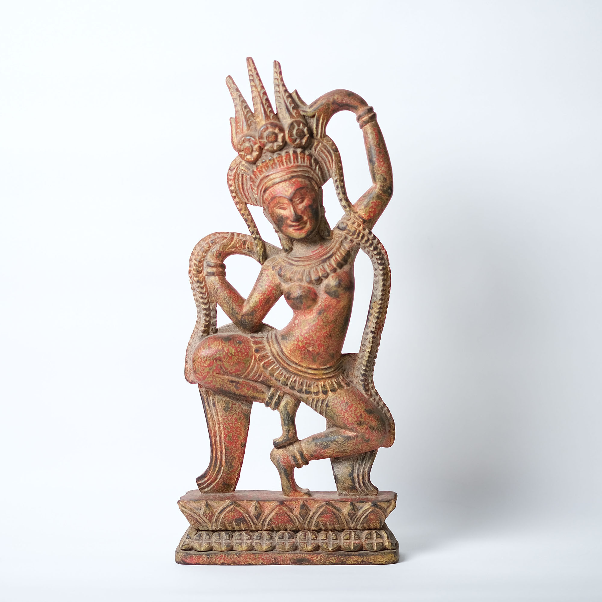 木雕｜Aspara飛天仙女｜ 柬埔寨