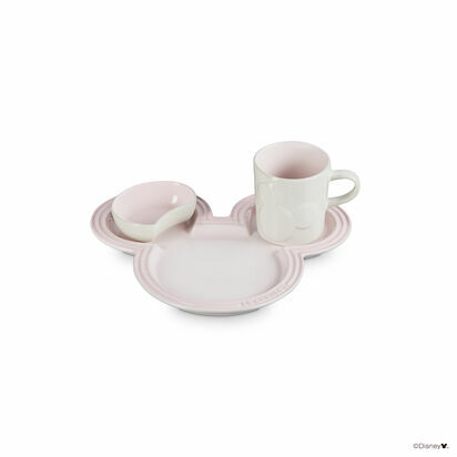 LE CREUSET Mickey Mouse Plate Set PLATE MINI DISH & MINI MUG (AT10663)