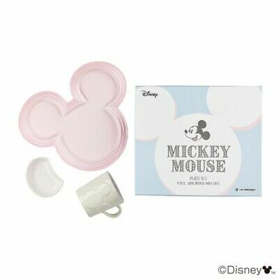 LE CREUSET Mickey Mouse Plate Set PLATE MINI DISH & MINI MUG (AT10663)