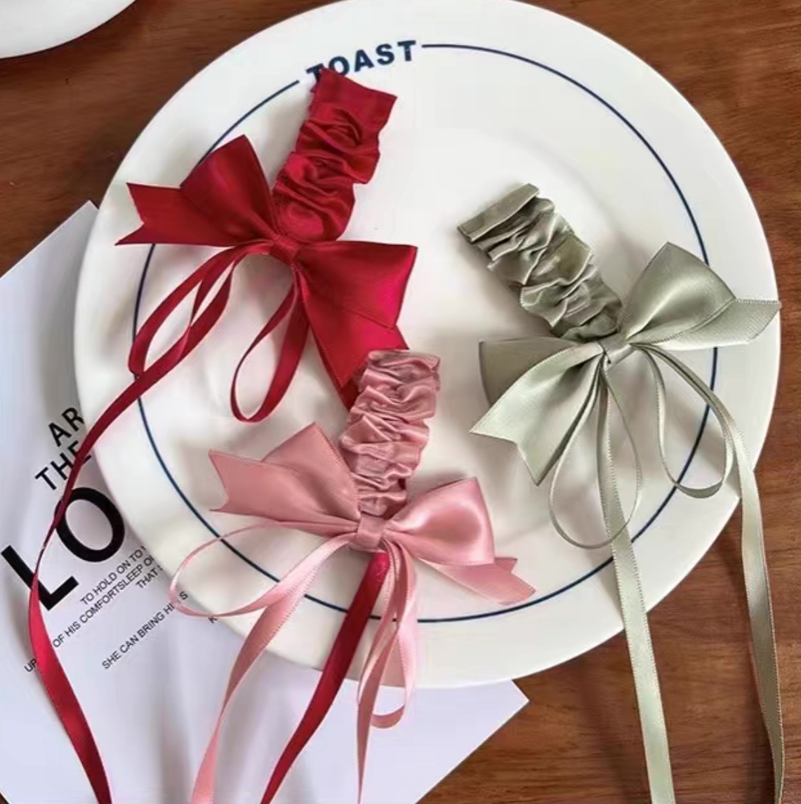 [2 PAIRS RM10] Lolita Ribbon Hair Clip