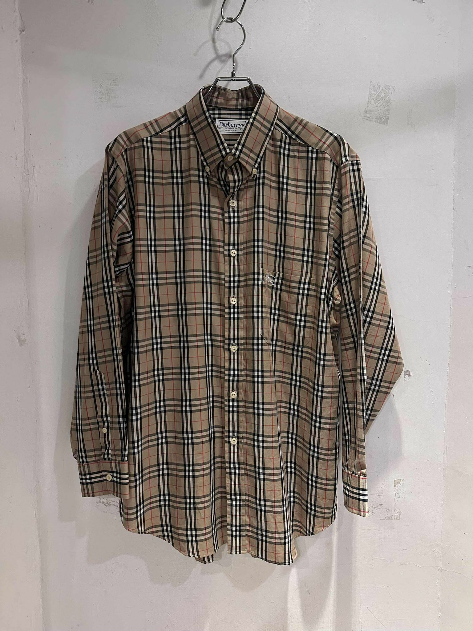 BURBERRY Cotton Check L/S Shirt