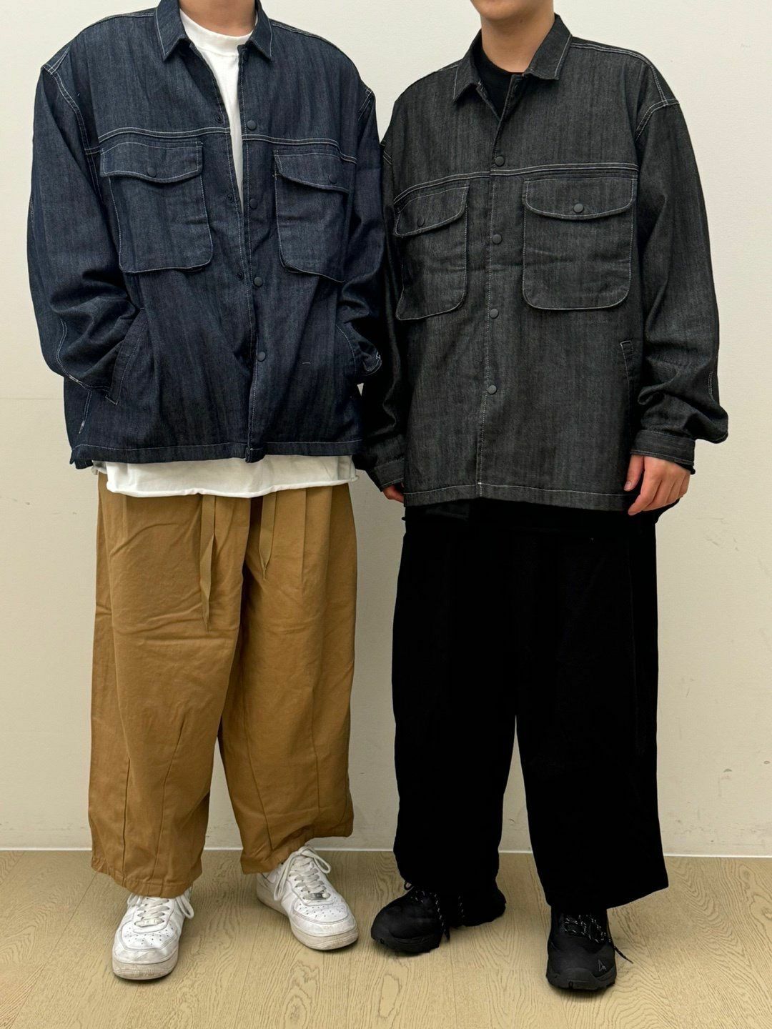 淨色牛仔長袖恤衫 FARMERS-049JK