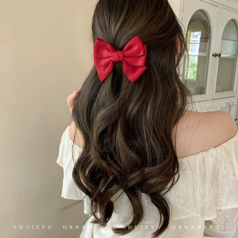 [2 FOR RM10] Simple Sweet Small Ribbon Hair Clip