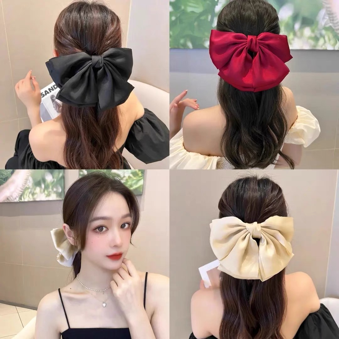[2 FOR RM10] Classic Double-Layered Ribbon Hair Clip