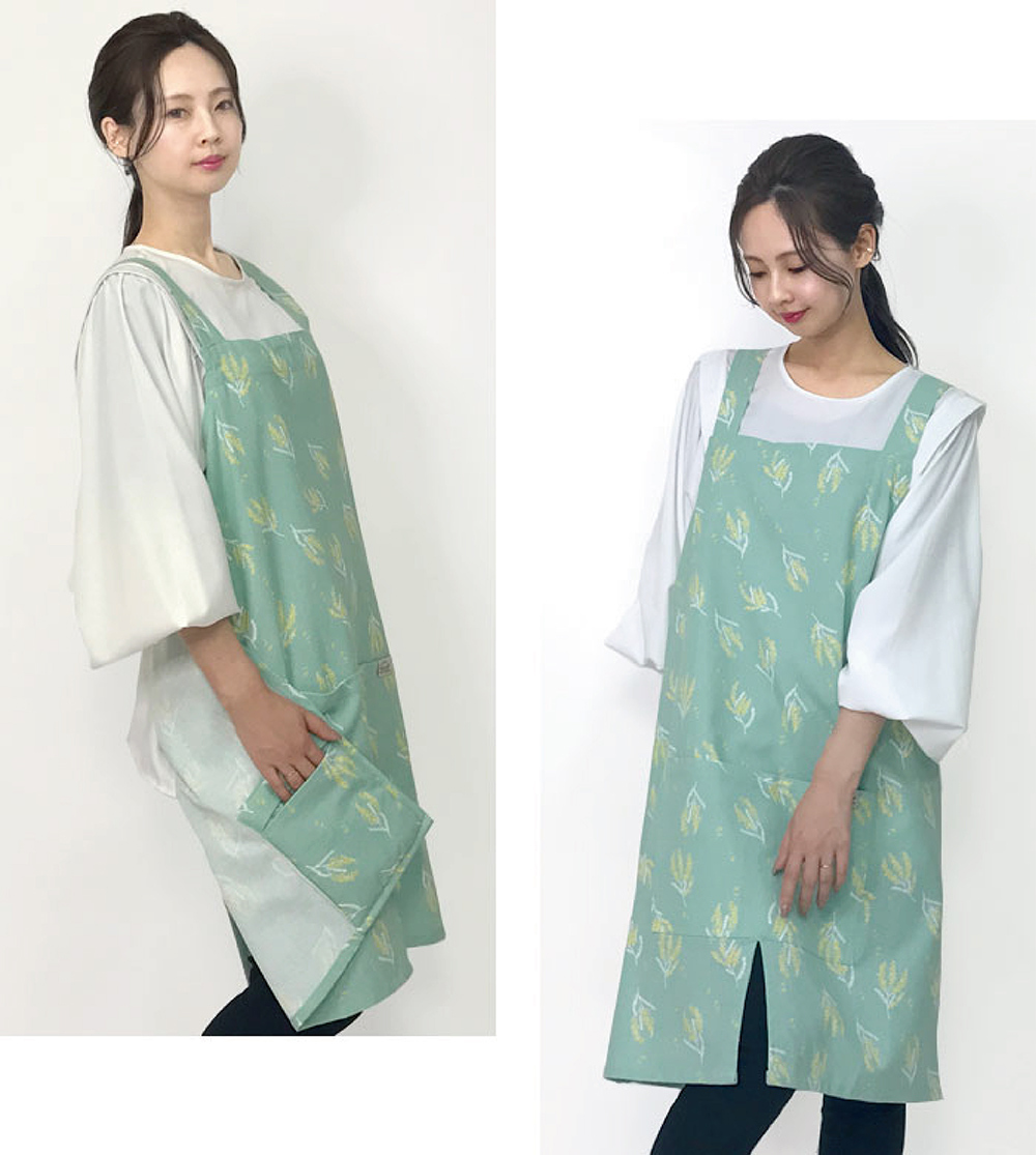 《REP》H型雙肩背帶圍裙附隔熱手套