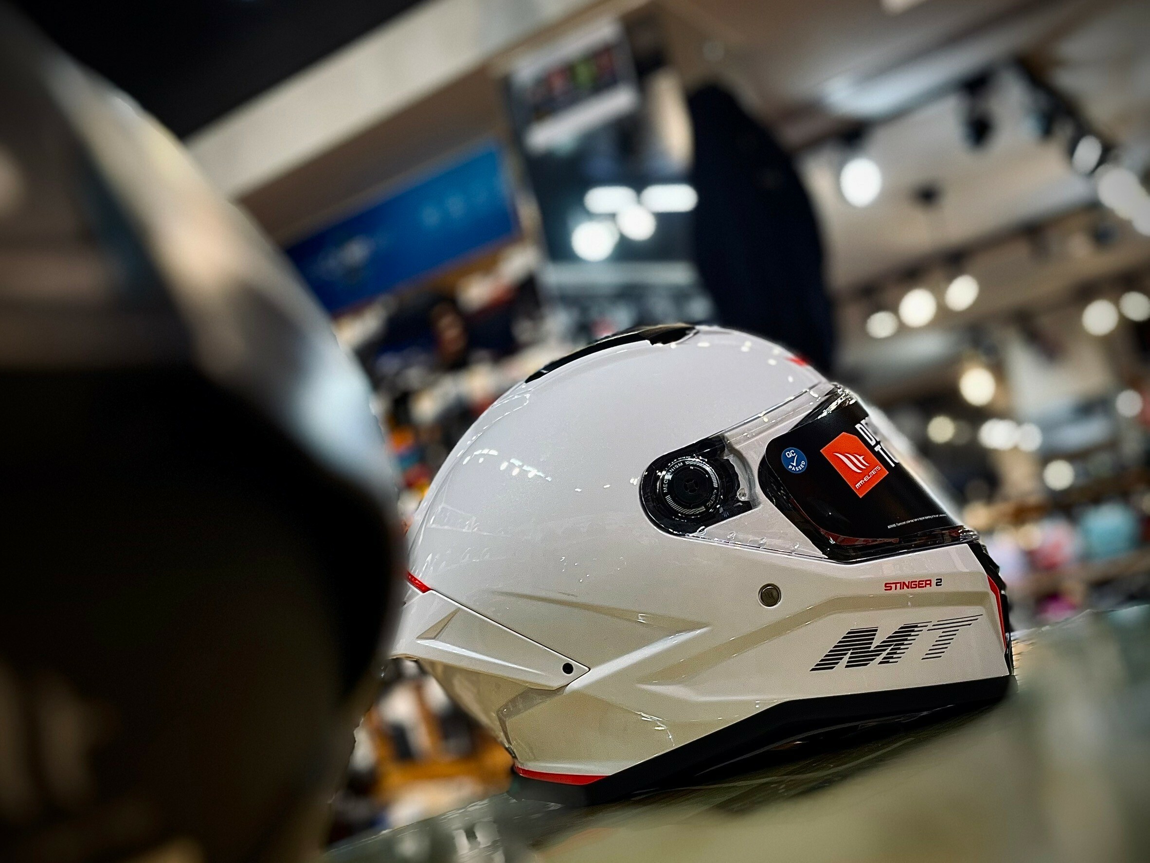 MT Helmet STINGER 2 毒刺2 素色 珍珠白 全罩 亞版