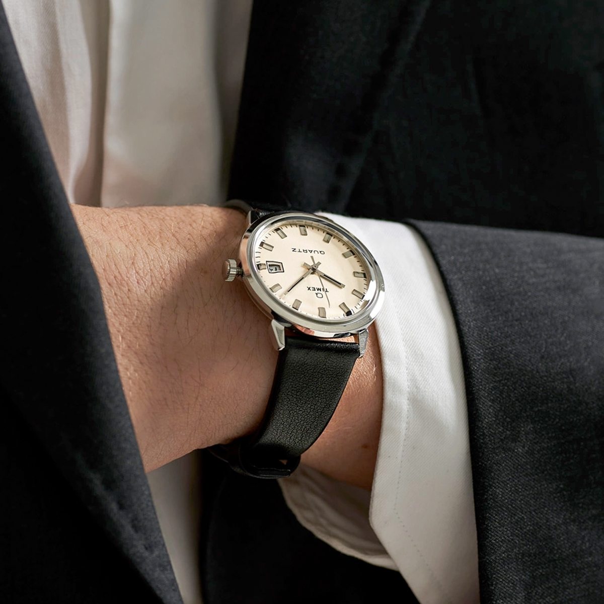 Q Timex TW2U91200 1978 復刻版 35mm 皮帶 石英錶