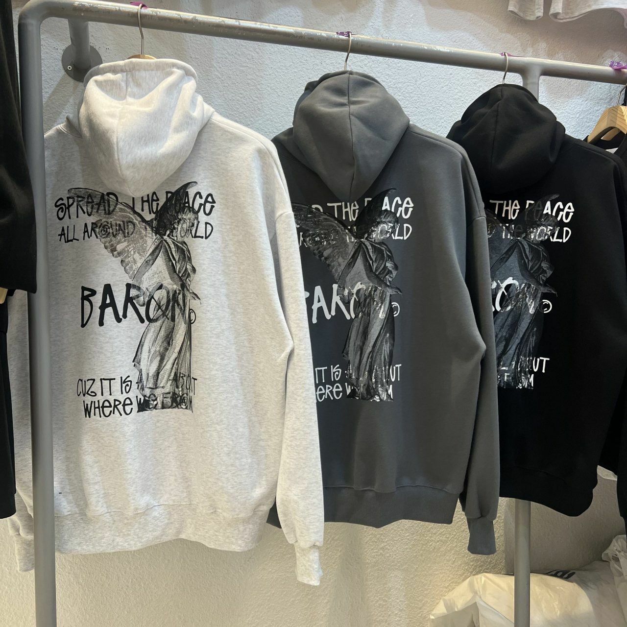 英文字連帽衛衣 BARON-110T