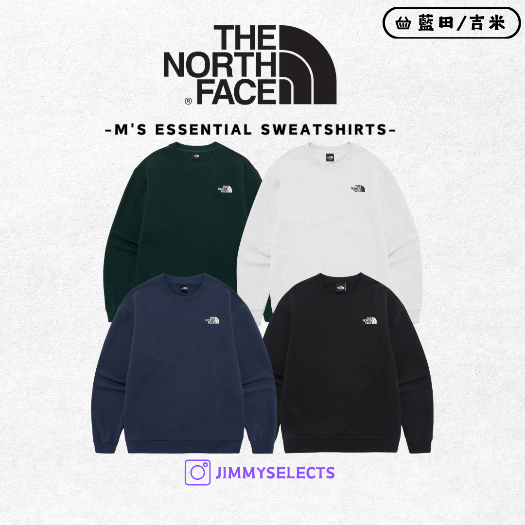 【代購】THE NORTH FACE 北臉 男 ESSENTIAL 長袖 衛衣 大學T NM5MQ57