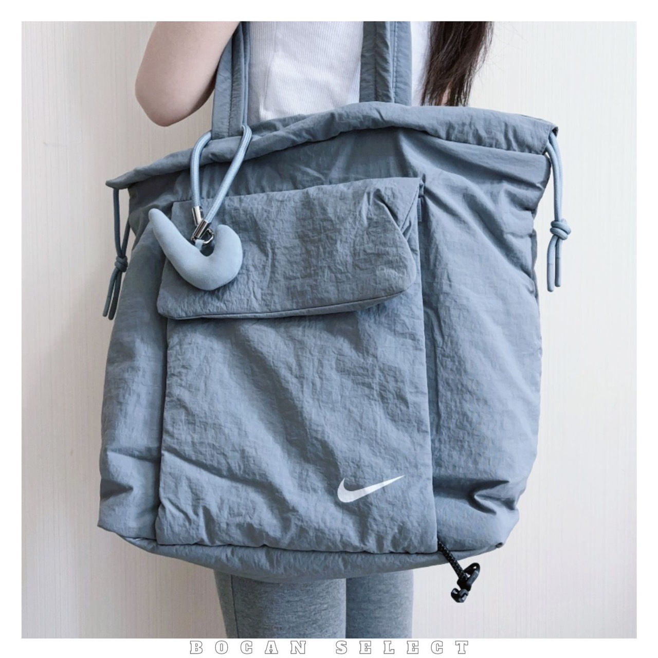 NIKE 多功能雲朵瑜珈包 霧霾灰