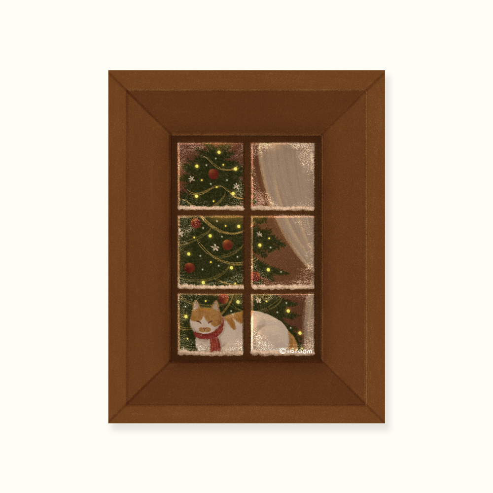 明信片┃聖誕貓咪