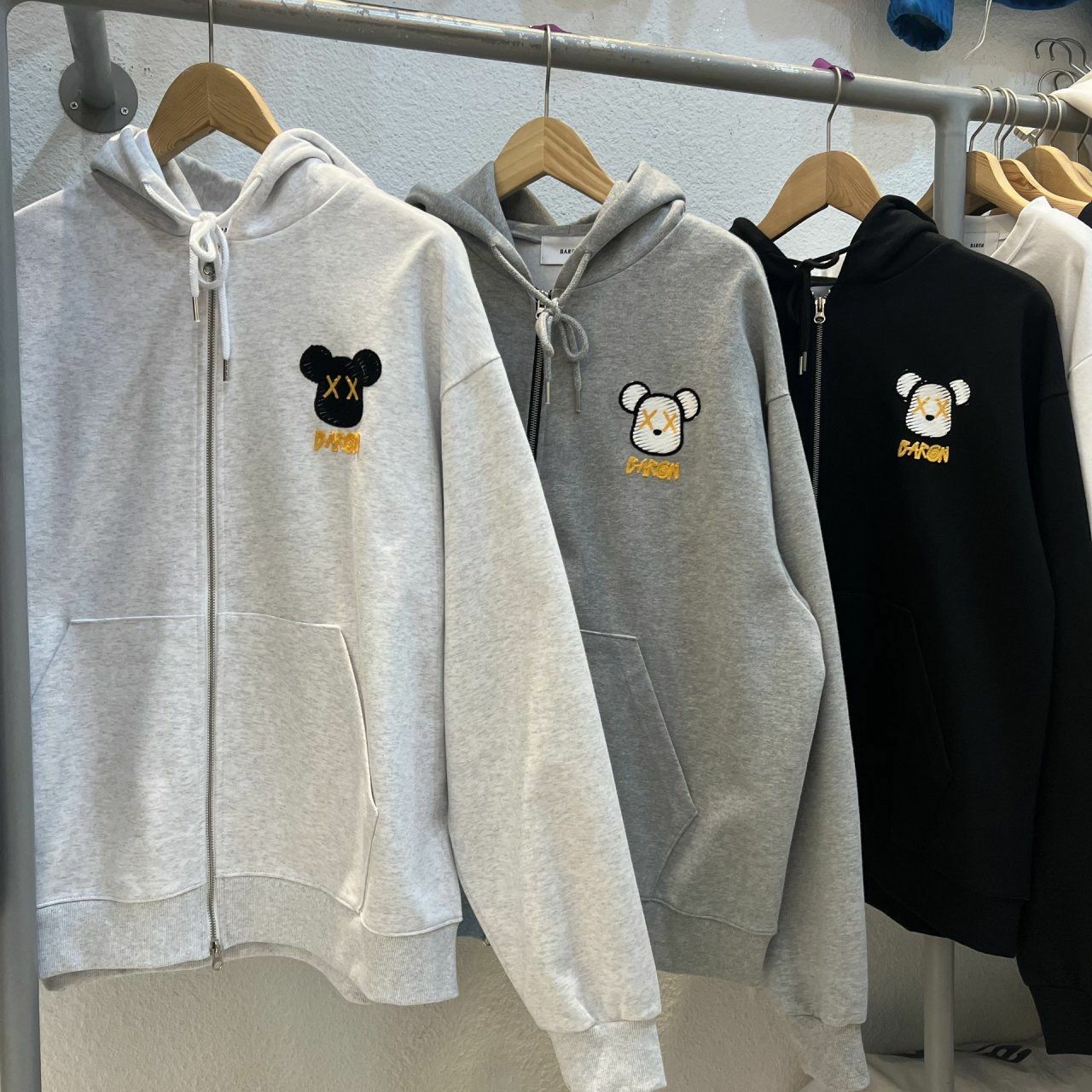 熊仔連帽拉鍊外套 BARON-113JK