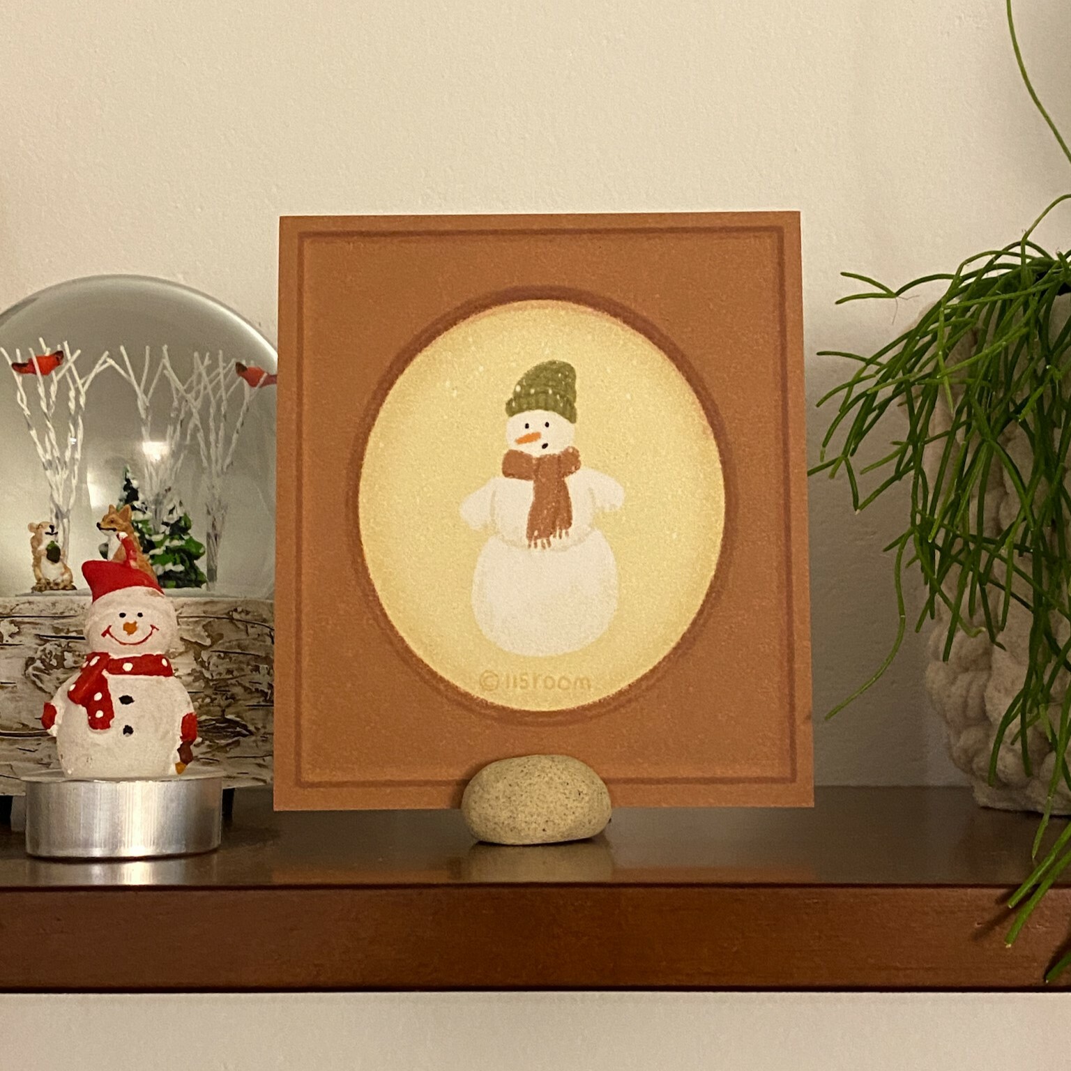 明信片┃冬日雪人