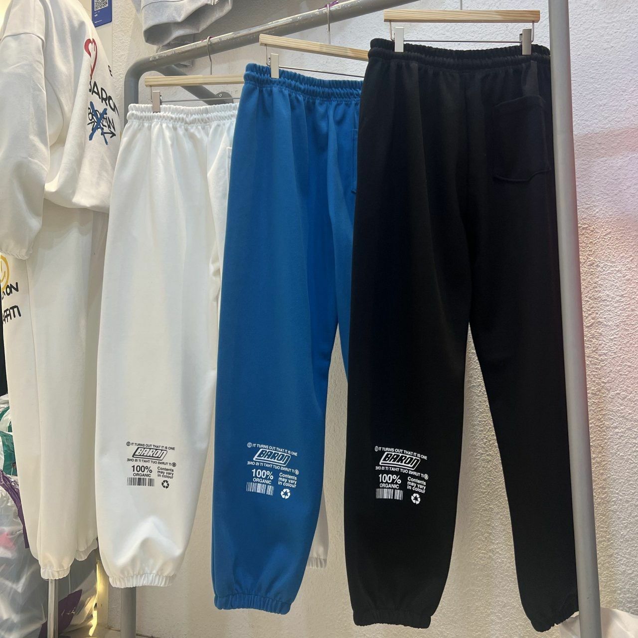 圖案束腳棉質運動褲 BARON-117P