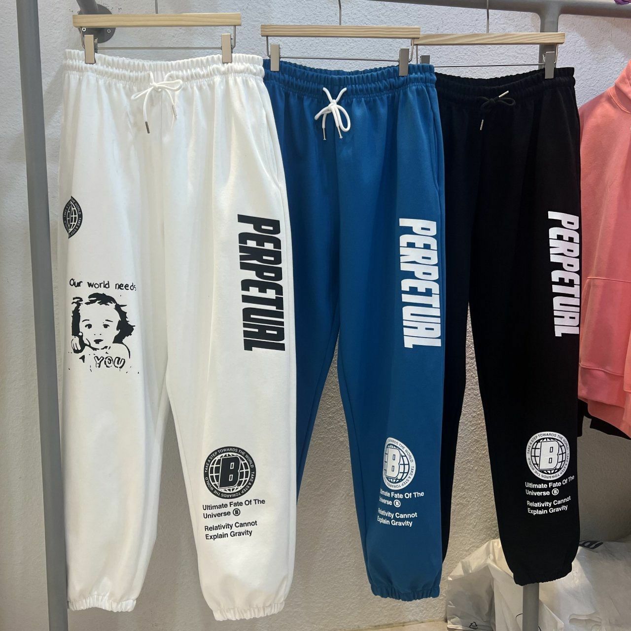 圖案束腳棉質運動褲 BARON-117P