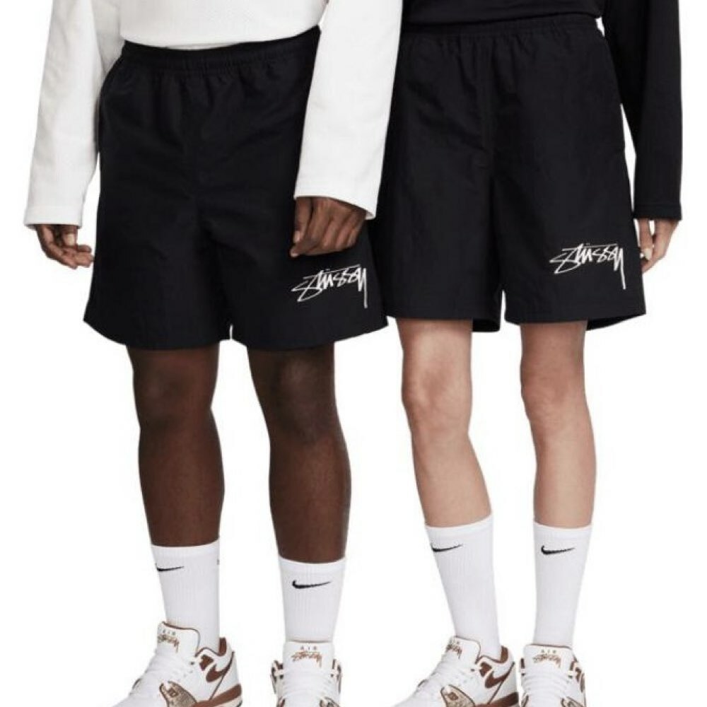 Stussy x Nike Nylon Short 聯名款 短褲 黑色/螢光綠 FJ9168