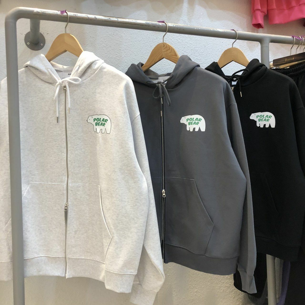 北極熊連帽拉鍊外套 BARON-123JK