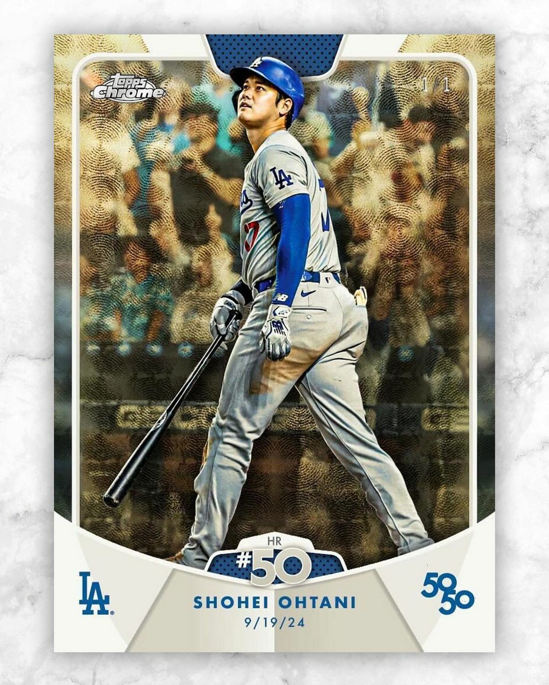 TOPPS CHROME 2022 大谷翔平　ゴールドリフ　50シリ　カード TOPPS CHROME 2022 大谷翔平 ゴールドリフ 50シリ カード （2025
