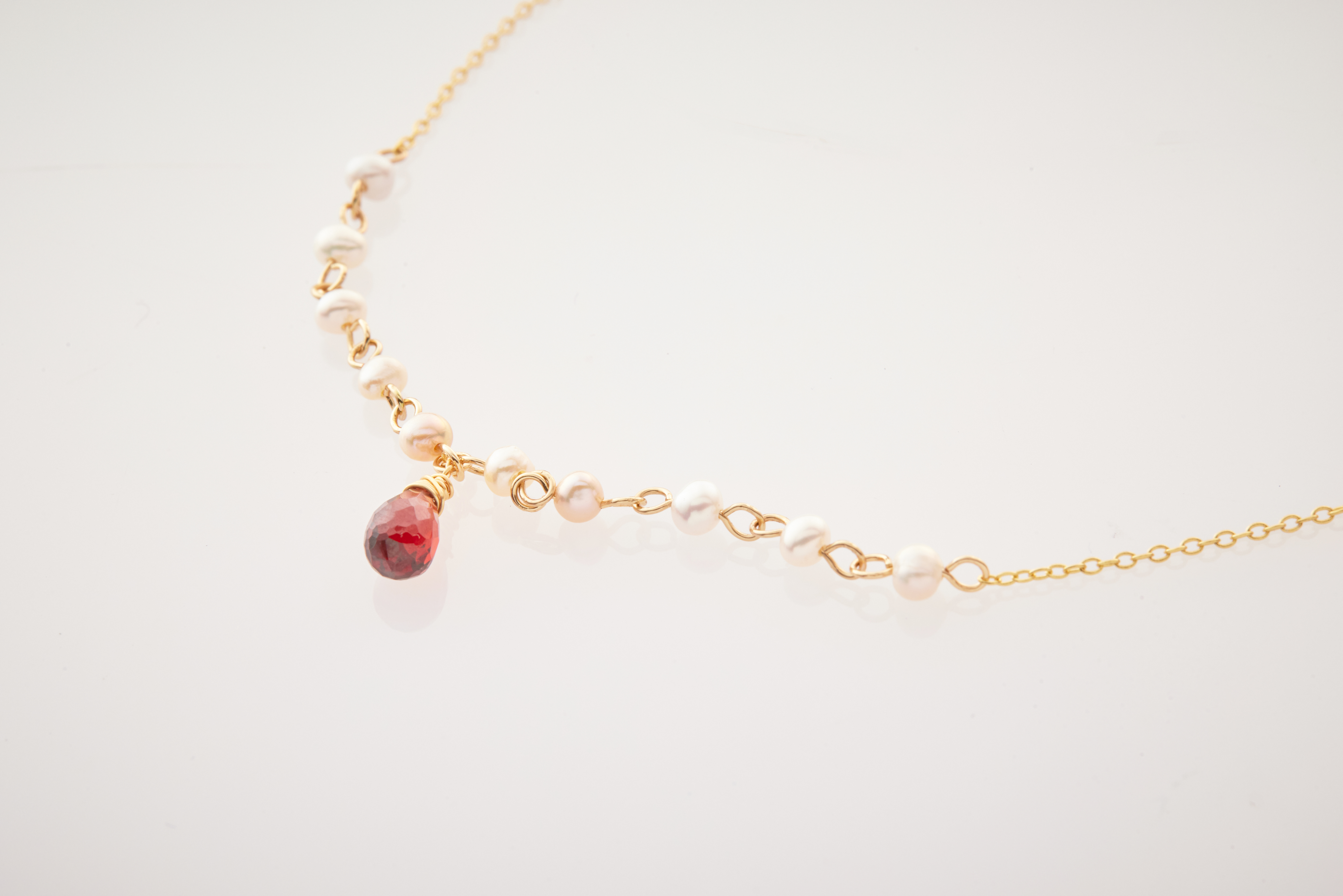 N501 | 純銀珍珠鋯石項鍊