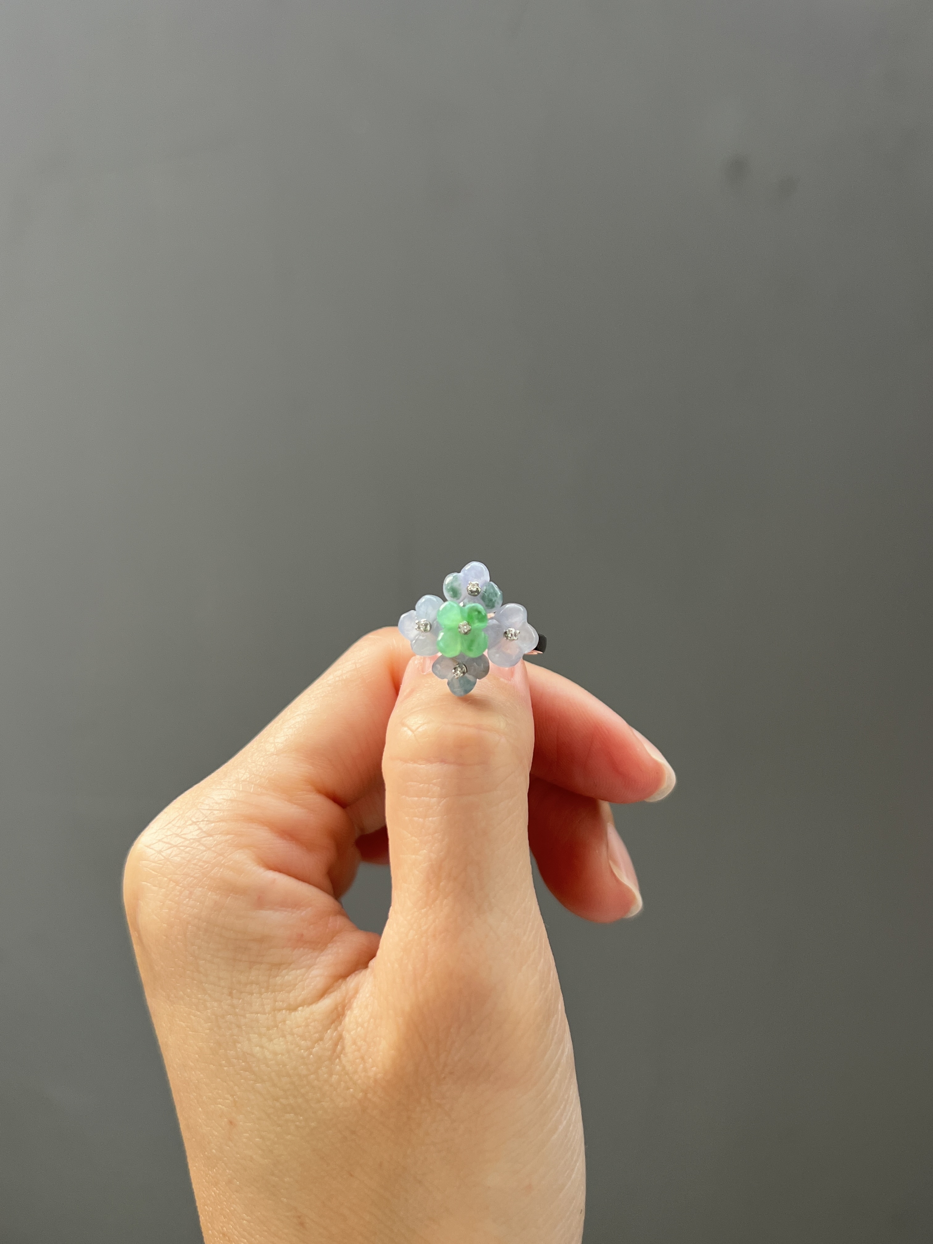 方圓設計系列-繁花戒指18K