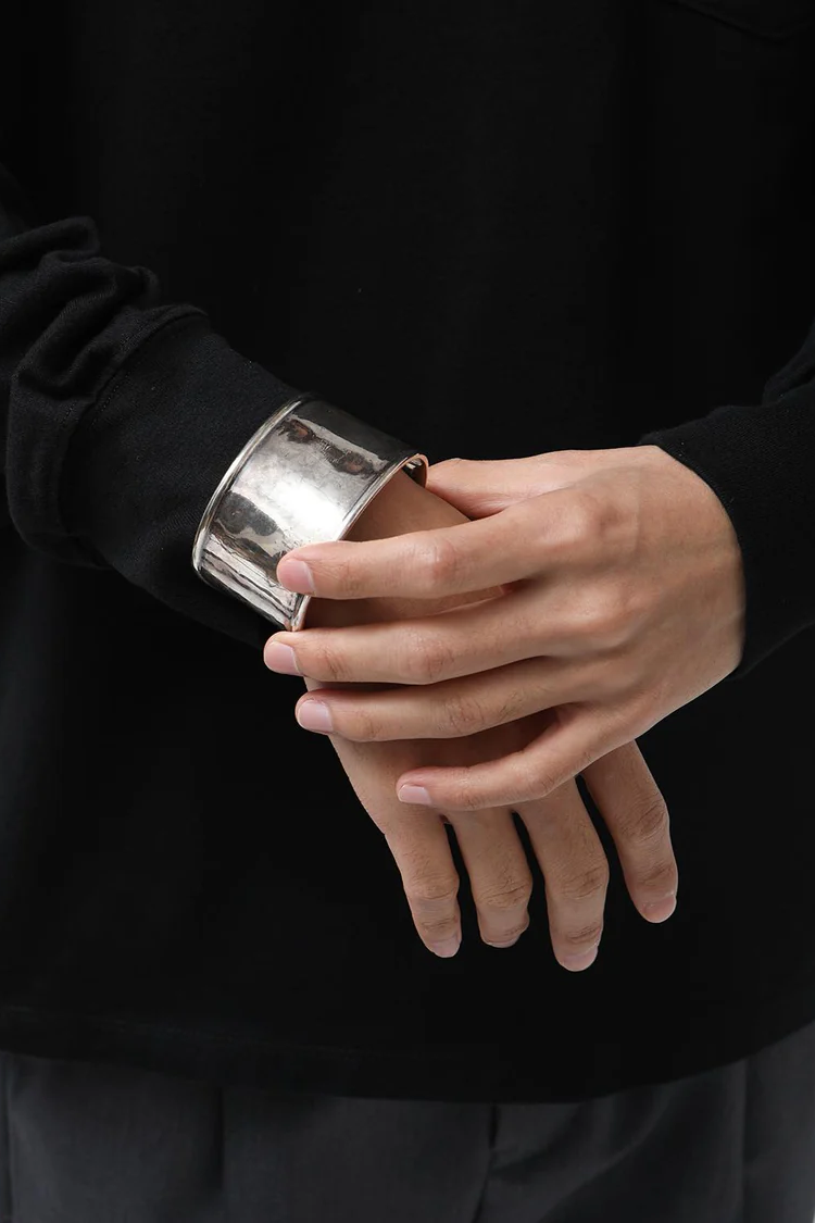 nonnative DWELLER BANGLE WIDE 925 SILVER BY END