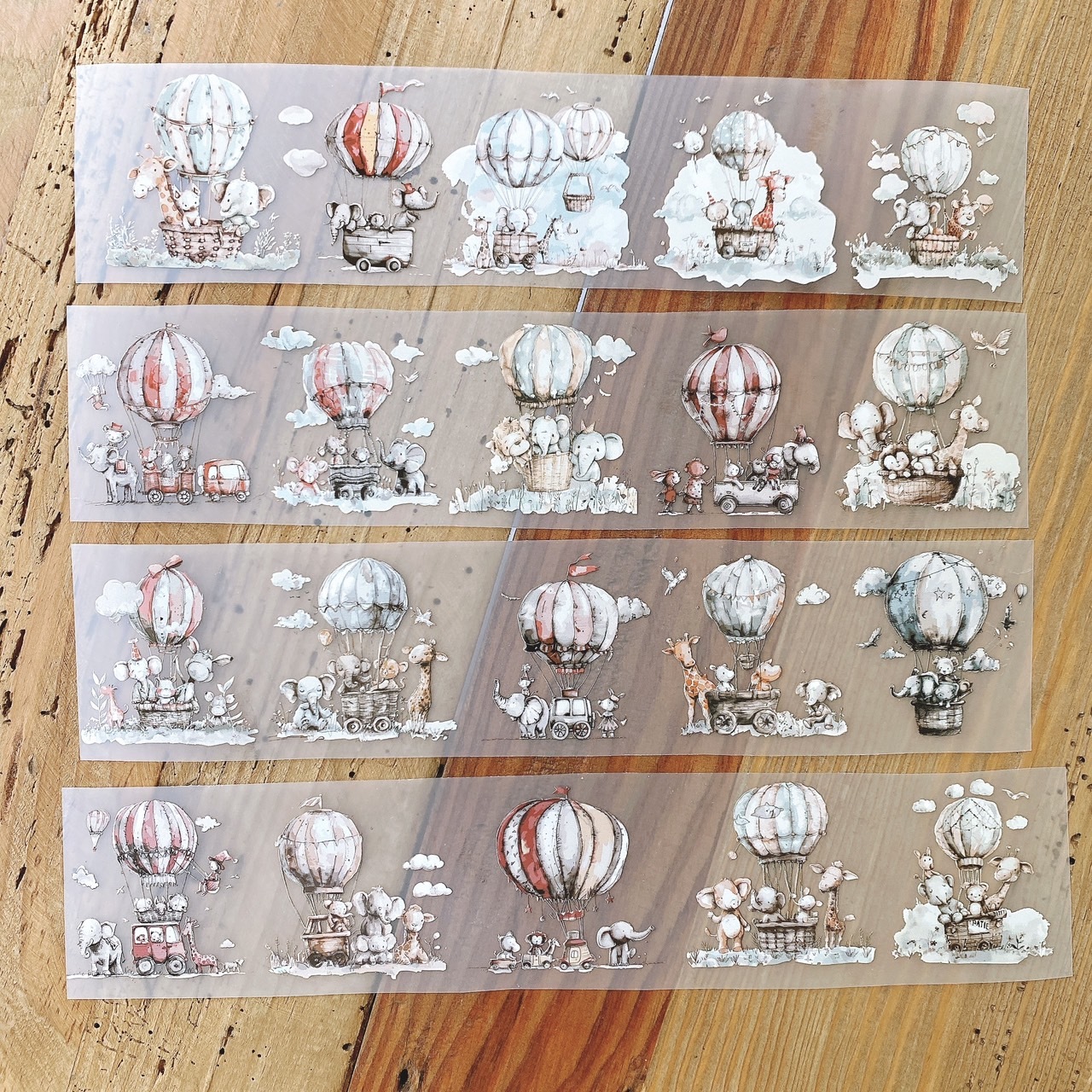 森年．氣球嘉年華 Balloon Festival 5.5cm霧面PET膠帶 <整捲/分裝>