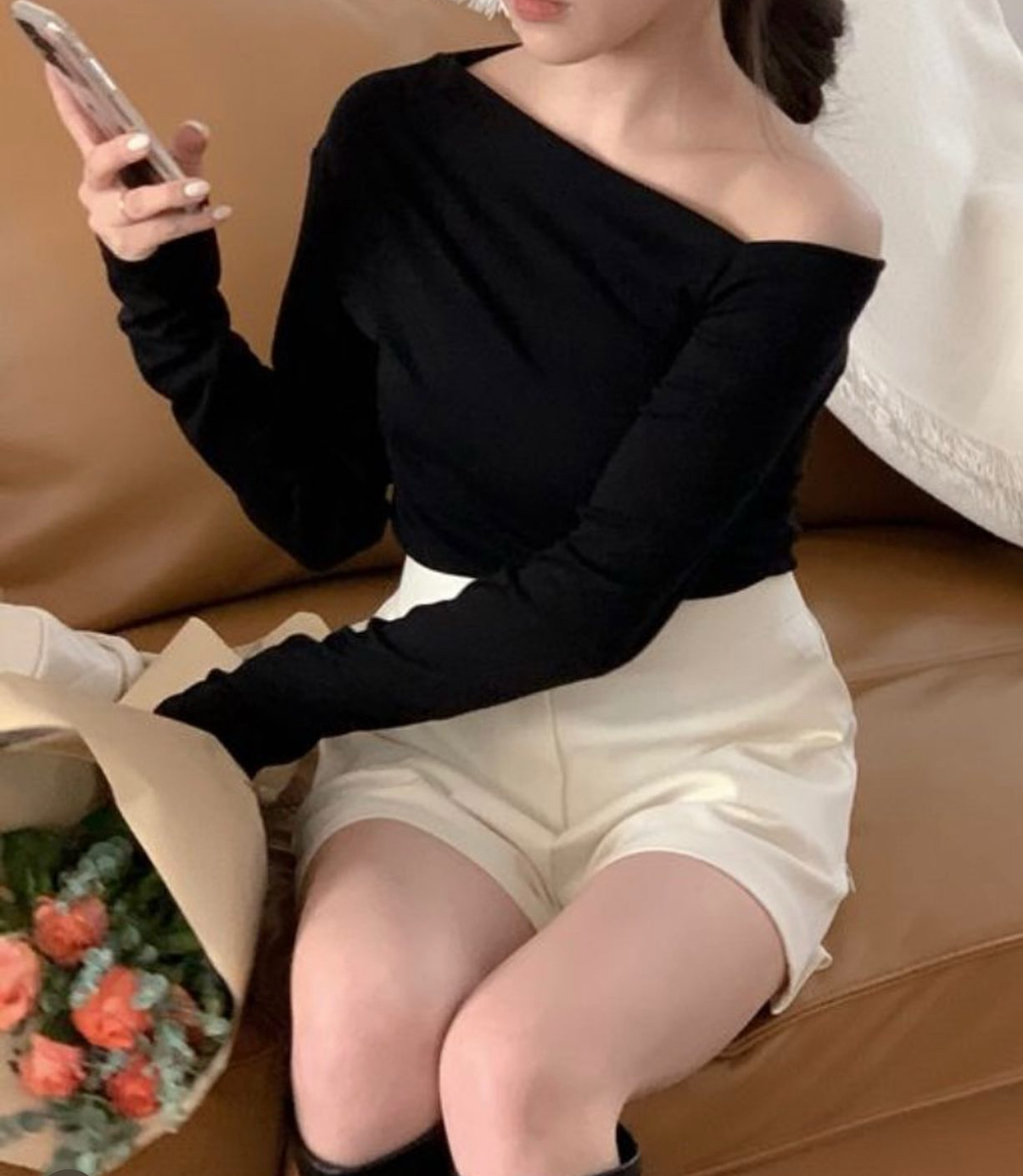 KR ONE OFF SHOULDER TOP (3 COLORS)