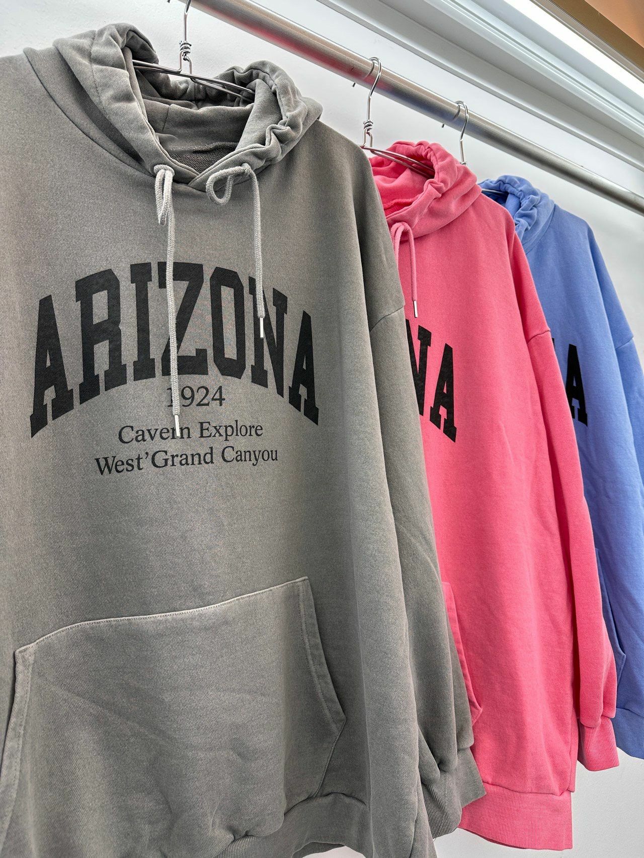 洗水英文字連帽衛衣 T5589