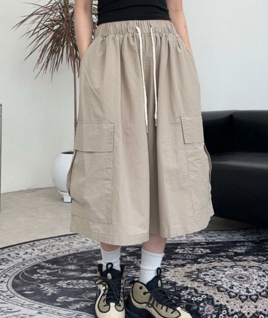 淨色工裝短褲 P2930