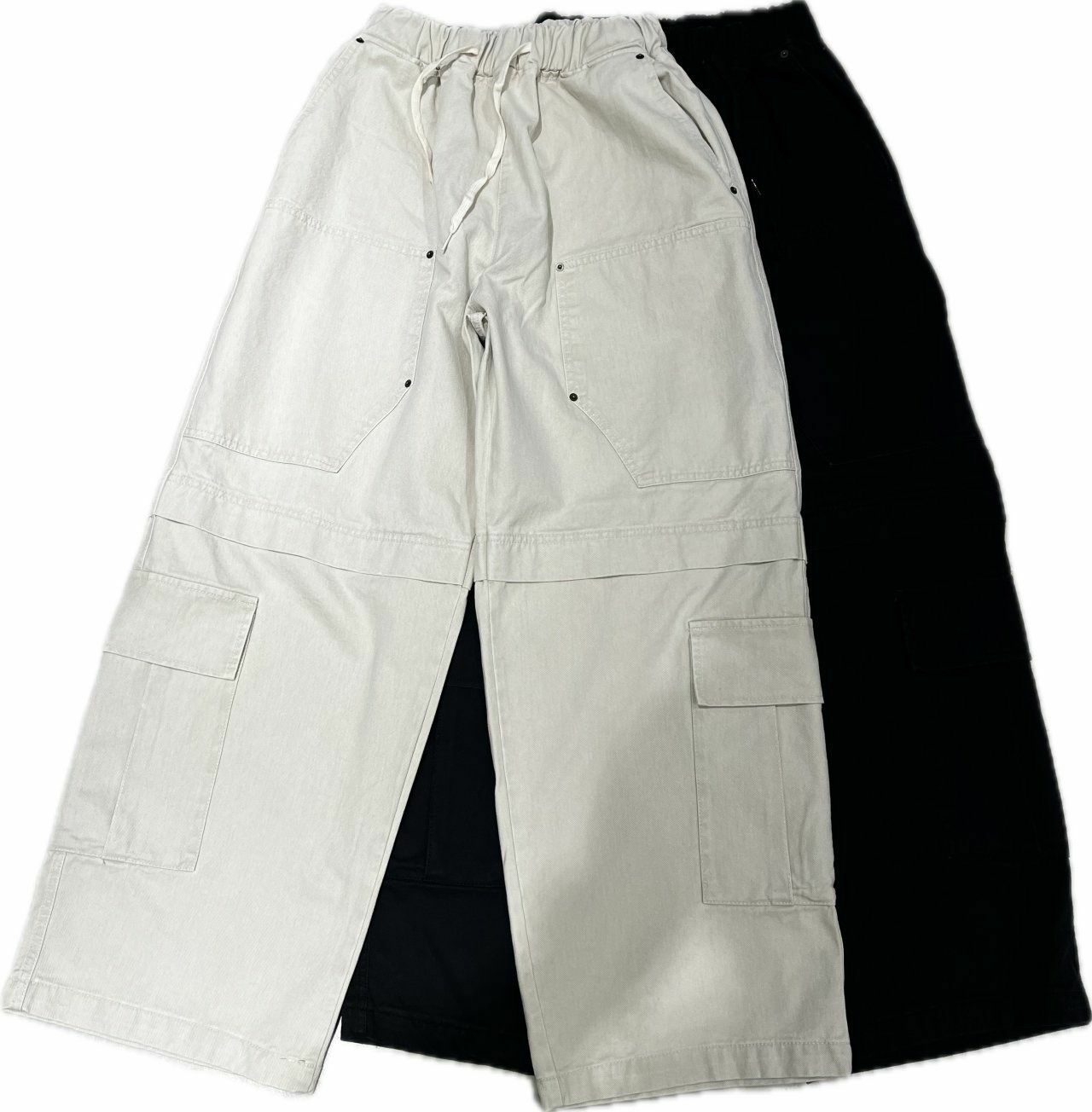 淨色工裝鬆身褲 P2987