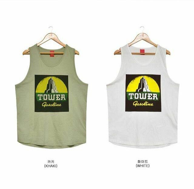 英文字圖案背心 V1068