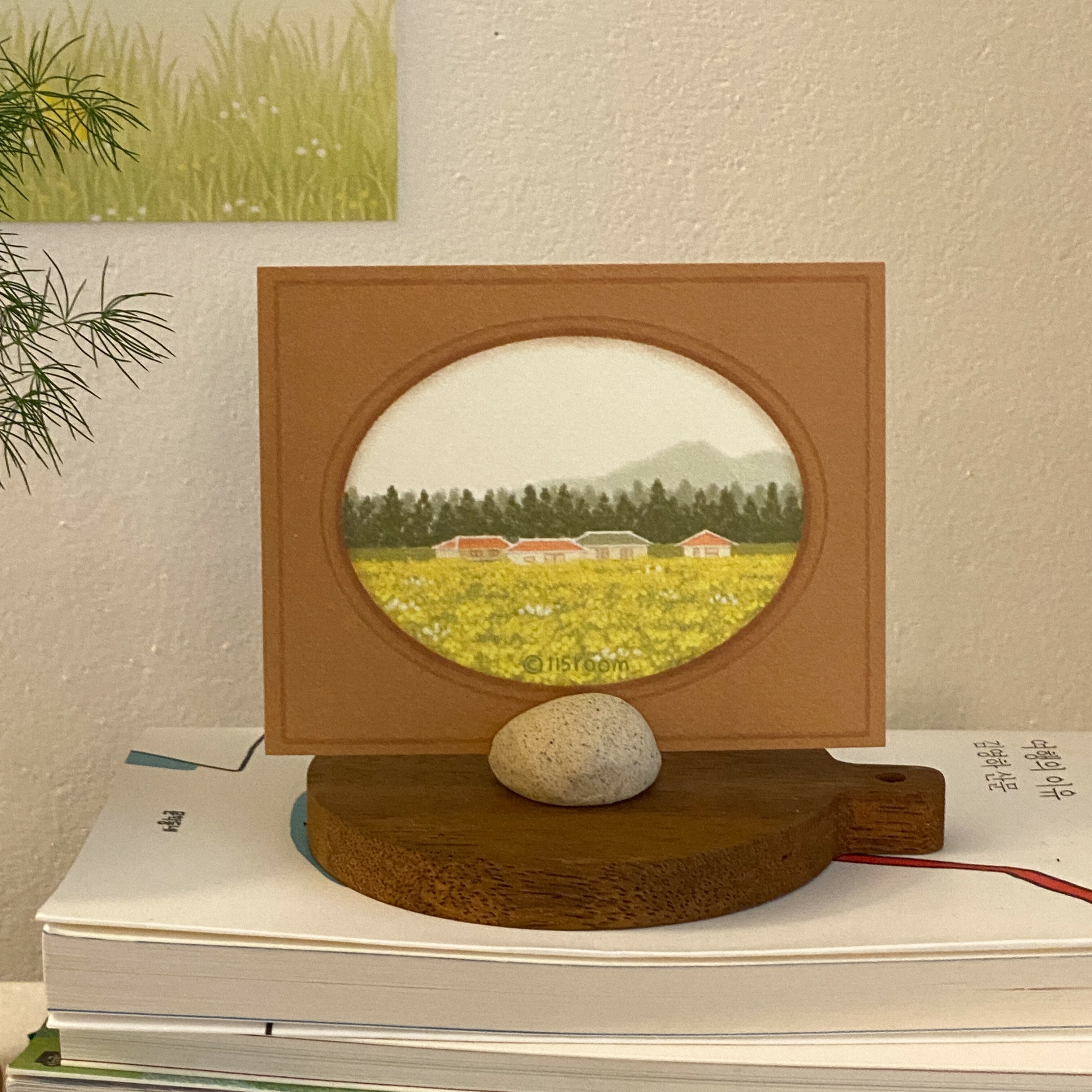 明信片┃油菜花田